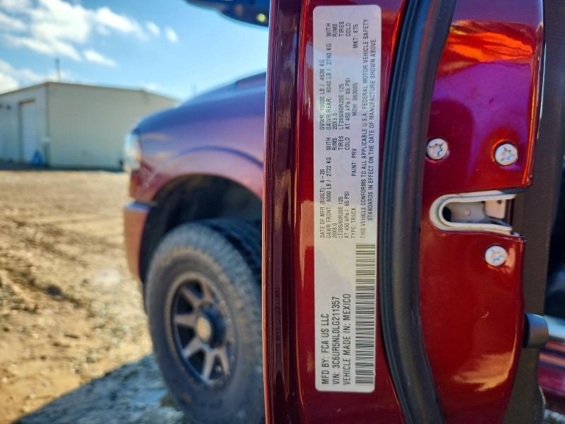 Продажа на аукционе авто 2020 Ram 2500, vin: 3C6UR5NL0LG211357, номер лота: 72221605