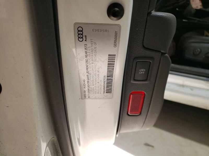 2017 Audi A4 მანქანა იყიდება აუქციონზე, vin: WAUANAF43HN070335, აუქციონის ნომერი: 45863416