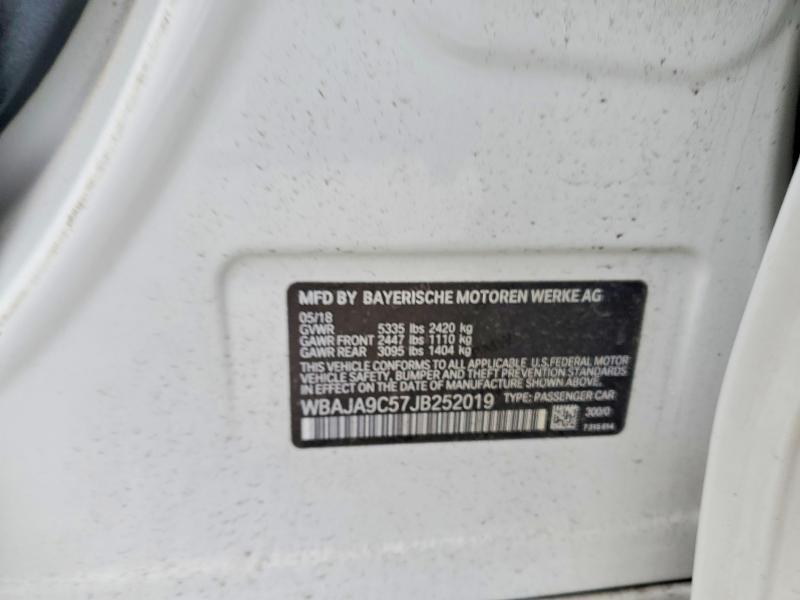 Aukcja sprzedaży 2018 Bmw 530e, vin: WBAJA9C57JB252019, numer aukcji: 97845375