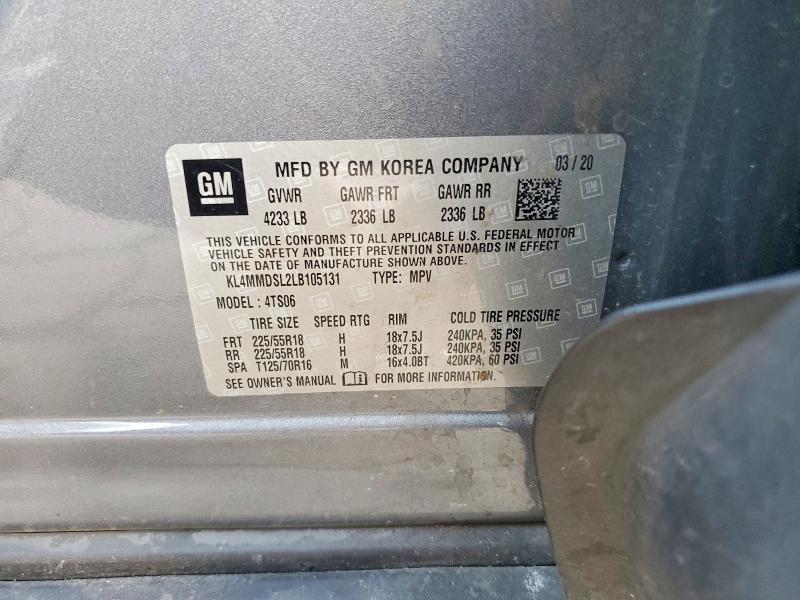 Продаж на аукціоні авто 2020 Buick Encore Gx, vin: KL4MMDSL2LB105131, номер лоту: 99869005