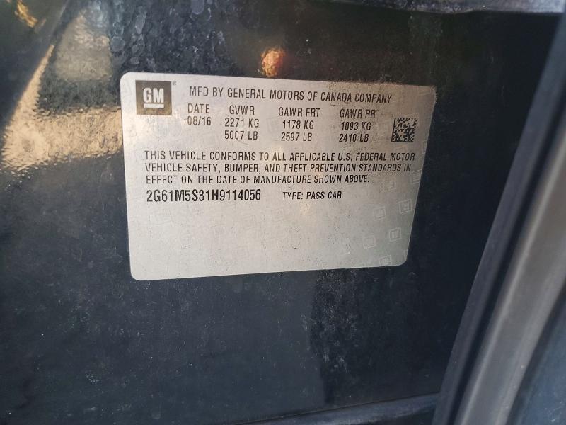 75248325 :رقم المزاد ، 2G61M5S31H9114056 vin ، 2017 Cadillac Xts Luxury مزاد بيع