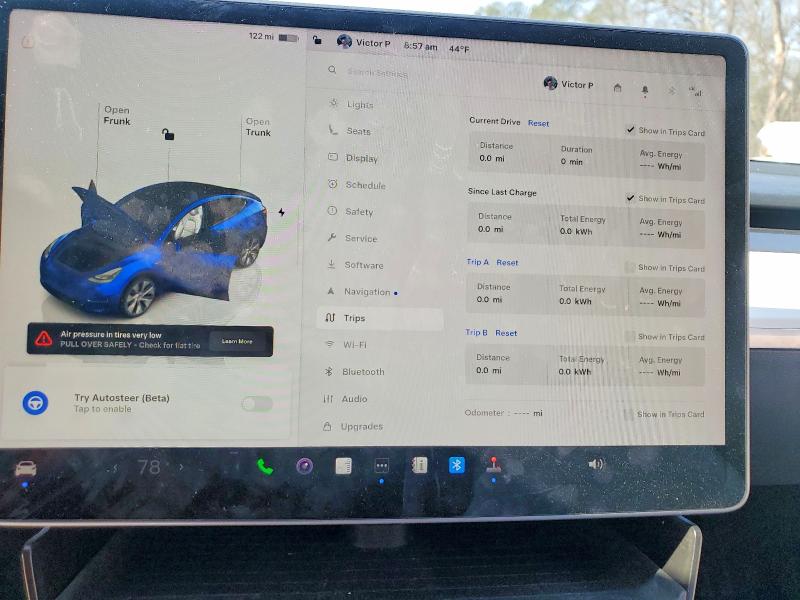 2022 Tesla Model Y მანქანა იყიდება აუქციონზე, vin: 7SAYGDEE5NF515789, აუქციონის ნომერი: 75383245