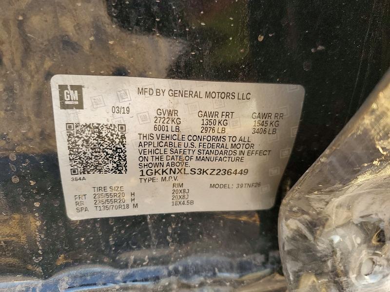 Aukcja sprzedaży 2019 Gmc Acadia, vin: 1GKKNXLS3KZ236449, numer aukcji: 73763105