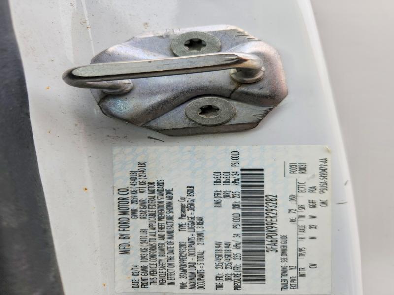 74076305 :رقم المزاد ، 3FA6P0K99ER293282 vin ، 2014 Ford Fusion Tit مزاد بيع