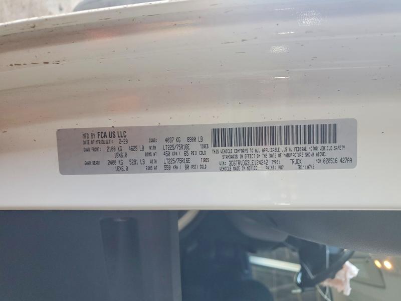 Продажа на аукционе авто 2020 Ram Promaster 2500, vin: 3C6TRVDG3LE124242, номер лота: 73016295