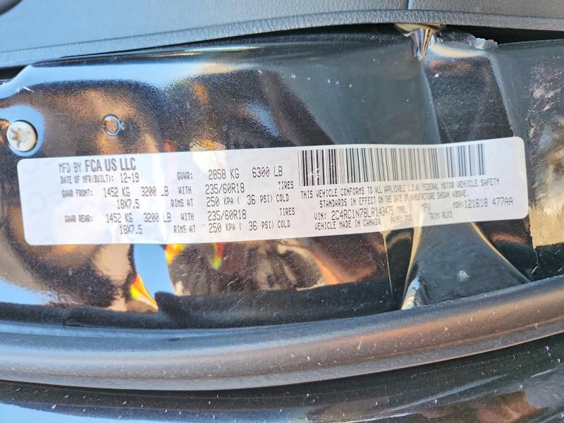 Aukcja sprzedaży 2020 Chrysler Pacifica H, vin: 2C4RC1N78LR143475, numer aukcji: 99833995