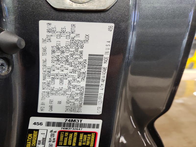 2011 Toyota Tacoma მანქანა იყიდება აუქციონზე, vin: 5TFNX4CNXBX002526, აუქციონის ნომერი: 72798305