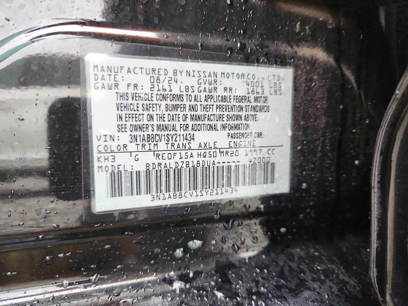 Aukcja sprzedaży 2025 Nissan Sentra, vin: 3N1AB8CV1SY211434, numer aukcji: 99831615