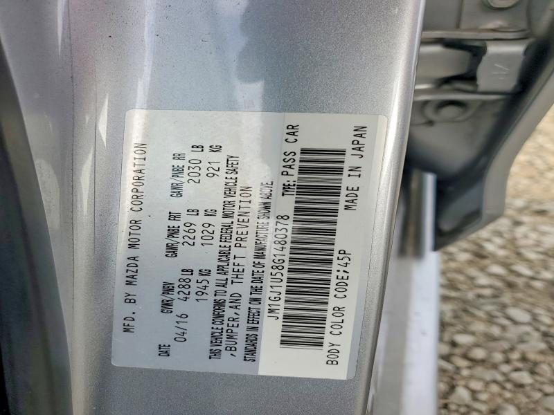 73952375 :رقم المزاد ، JM1GJ1U58G1480378 vin ، 2016 Mazda 6 مزاد بيع