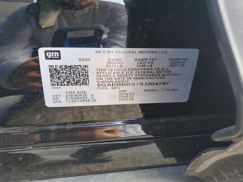 97677805 :رقم المزاد ، 5GAERBRS7SJ204787 vin ، 2025 Buick Enclave Sp مزاد بيع
