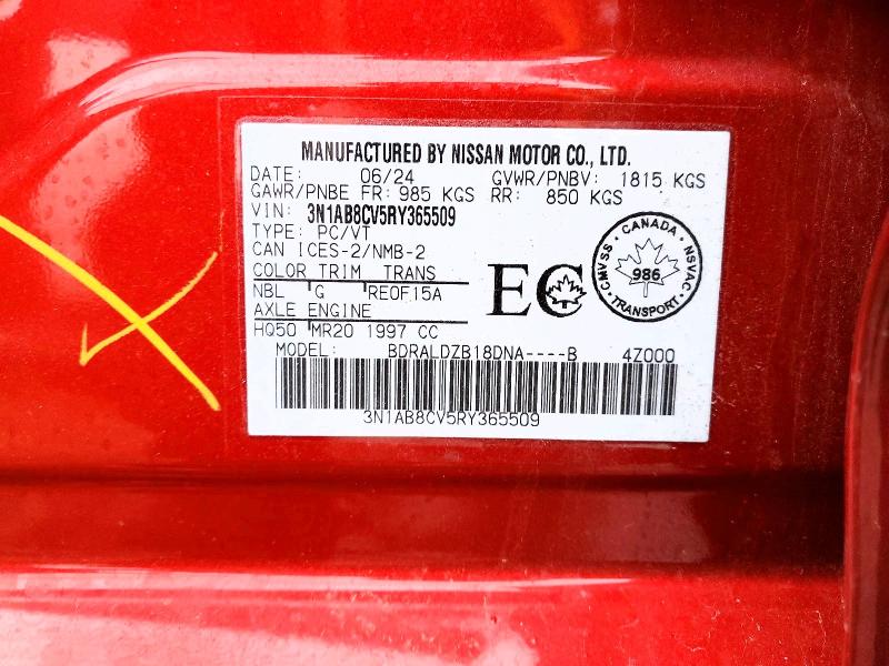 98157265 :رقم المزاد ، 3N1AB8CV5RY365509 vin ، 2024 Nissan Sentra مزاد بيع