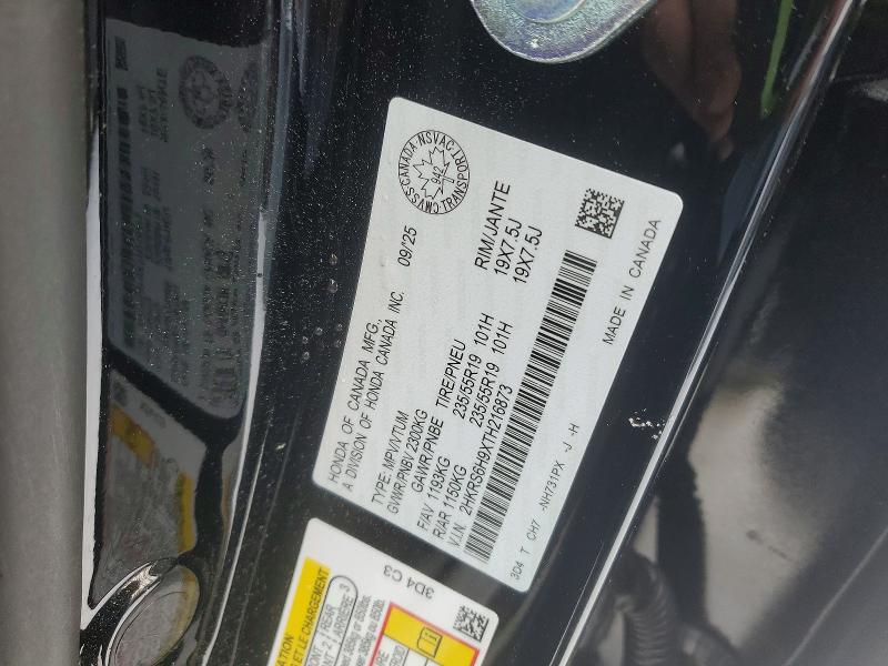 Aukcja sprzedaży 2026 Honda Cr-v, vin: 2HKRS6H9XTH216873, numer aukcji: 74496655