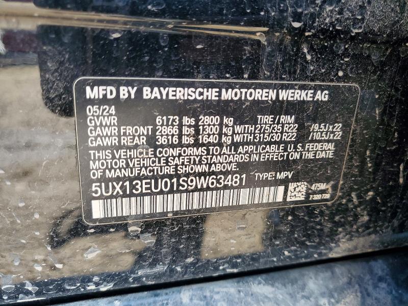 Продажа на аукционе авто 2025 Bmw X5, vin: 5UX13EU01S9W63481, номер лота: 74633385