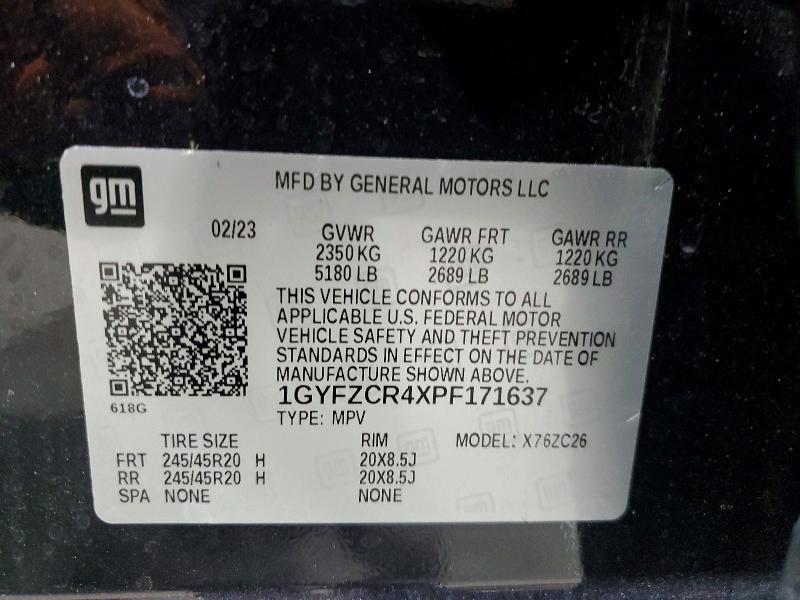 Aukcja sprzedaży 2023 Cadillac Xt4, vin: 1GYFZCR4XPF171637, numer aukcji: 73319895