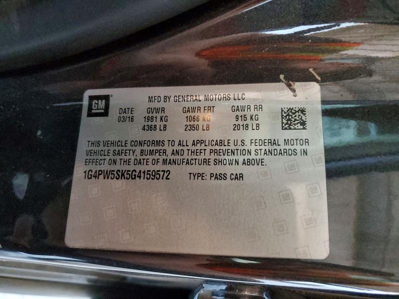 Aukcja sprzedaży 2016 Buick Verano, vin: 1G4PW5SK5G4159572, numer aukcji: 74117565
