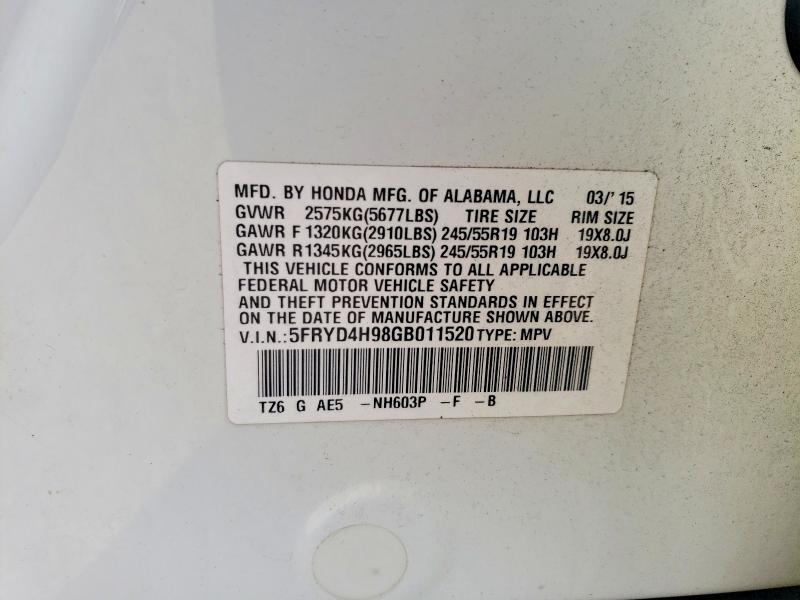 Продаж на аукціоні авто 2016 Acura Mdx, vin: 5FRYD4H98GB011520, номер лоту: 99454195