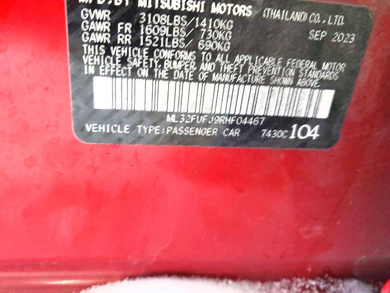 Продаж на аукціоні авто 2024 Mitsubishi Mirage, vin: ML32FUFJ9RHF04467, номер лоту: 74565225