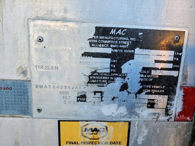 Продажа на аукционе авто 2018 Mac Asphalt Ta, vin: 5MATA4221JA041600, номер лота: 73153505