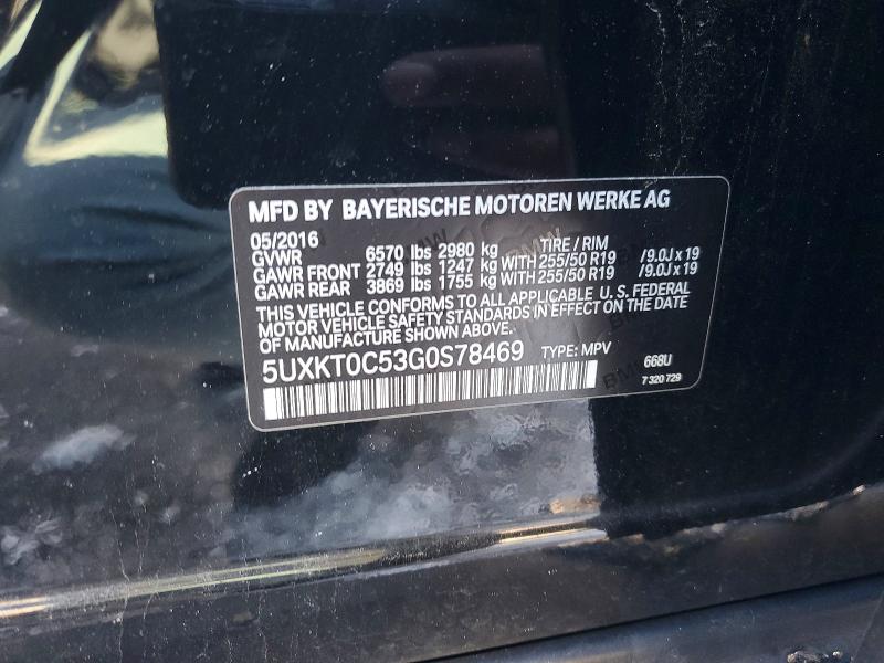 Aukcja sprzedaży 2016 Bmw X5, vin: 5UXKT0C53G0S78469, numer aukcji: 74647395
