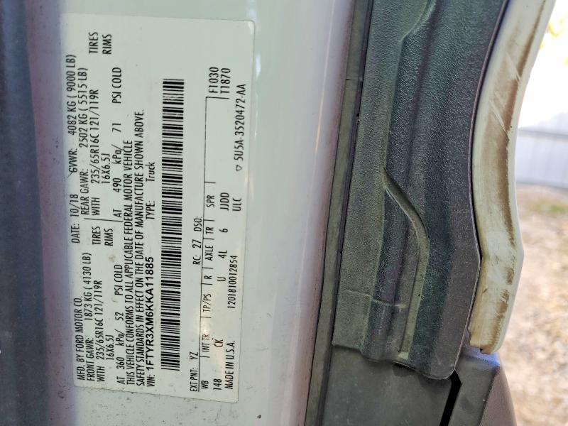 Продажа на аукционе авто 2019 Ford Transit, vin: 1FTYR3XM6KKA11885, номер лота: 73148675