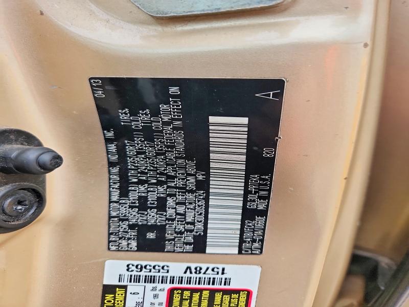 73469805 :رقم المزاد ، 5TDKK3DC5DS367424 vin ، 2013 Toyota Sienna مزاد بيع