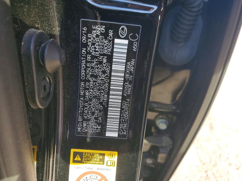 99985635 :رقم المزاد ، JTHBW1GG8H2134821 vin ، 2017 Lexus Es مزاد بيع