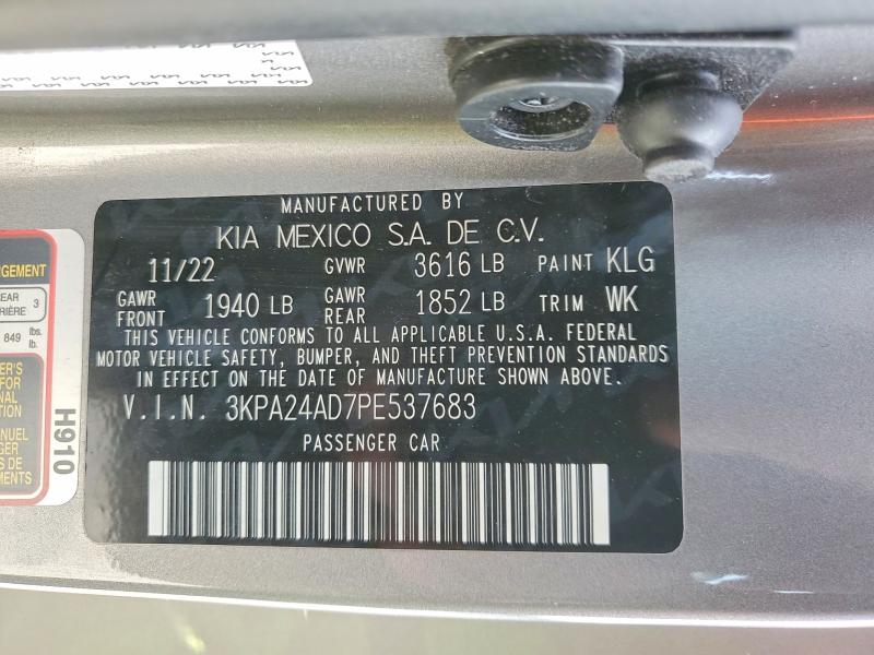 Aukcja sprzedaży 2023 Kia Rio, vin: 3KPA24AD7PE537683, numer aukcji: 99449955