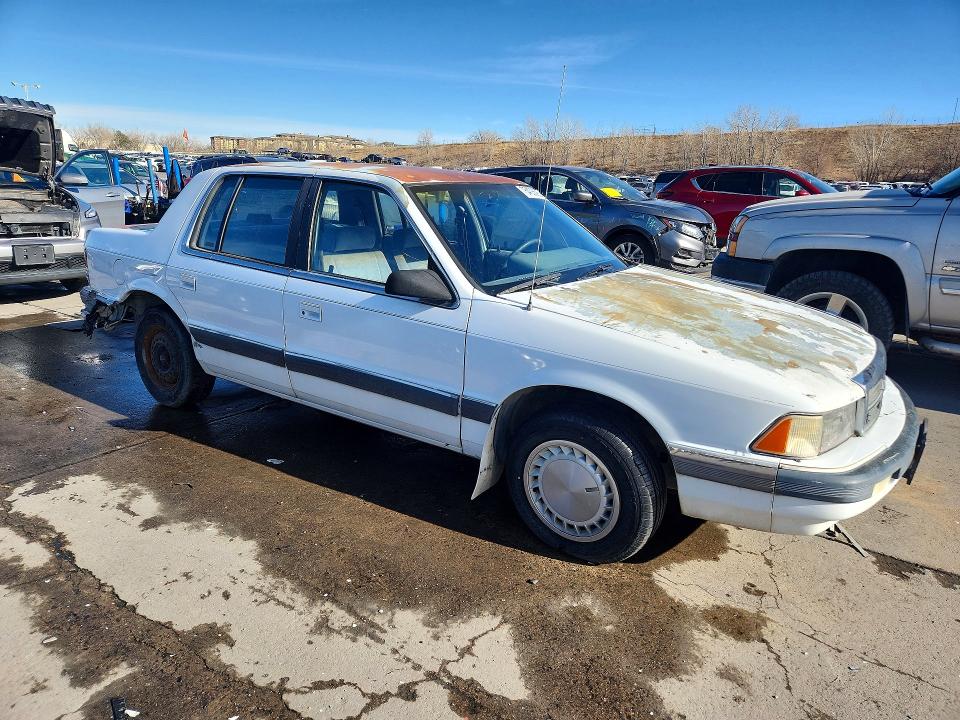 75408695 :رقم المزاد ، 1P3XA46K8LF770895 vin ، 1990 Plymouth Acclaim مزاد بيع