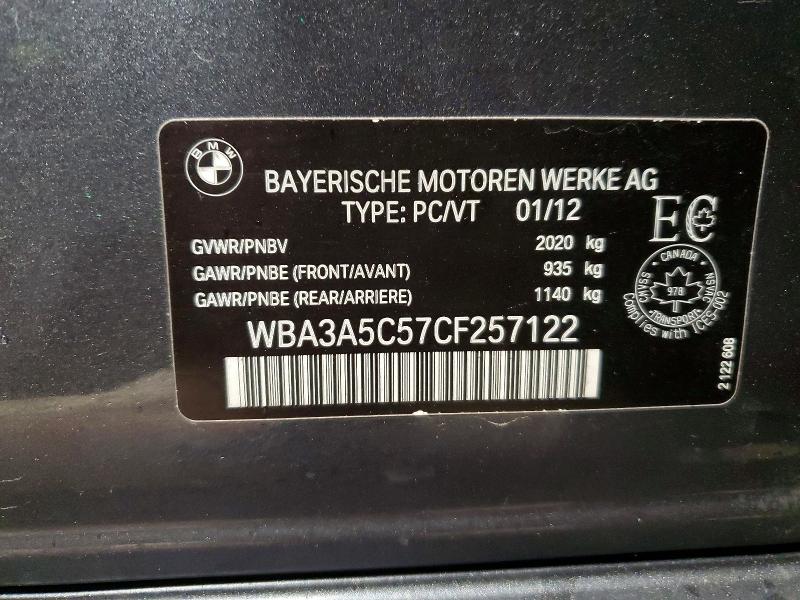 Продаж на аукціоні авто 2012 Bmw 328 I, vin: WBA3A5C57CF257122, номер лоту: 72980265