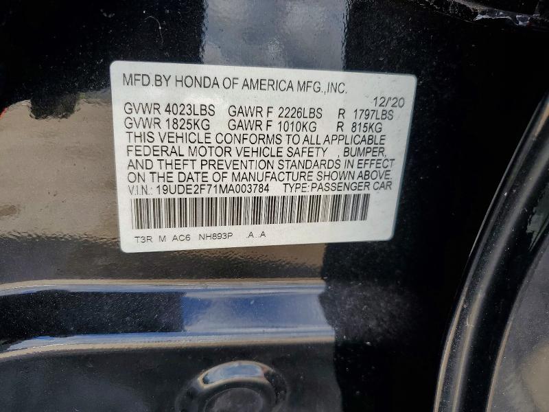 Продаж на аукціоні авто 2021 Acura Ilx, vin: 19UDE2F71MA003784, номер лоту: 99837675