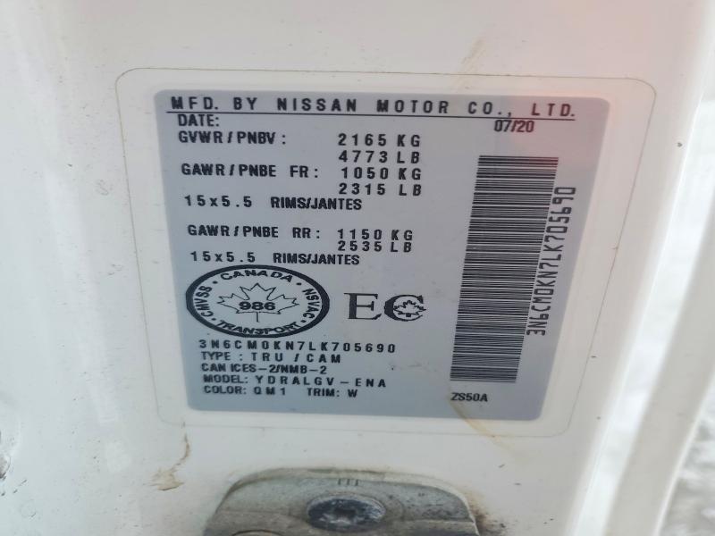 Aukcja sprzedaży 2020 Nissan Nv200, vin: 3N6CM0KN7LK705690, numer aukcji: 97791055