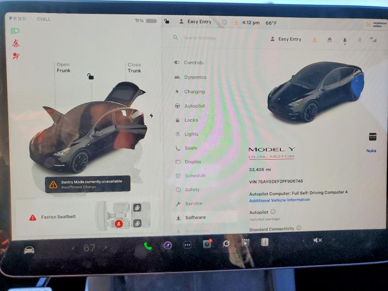 Продажа на аукционе авто 2023 Tesla Model Y, vin: 7SAYGDEF2PF906748, номер лота: 99264475