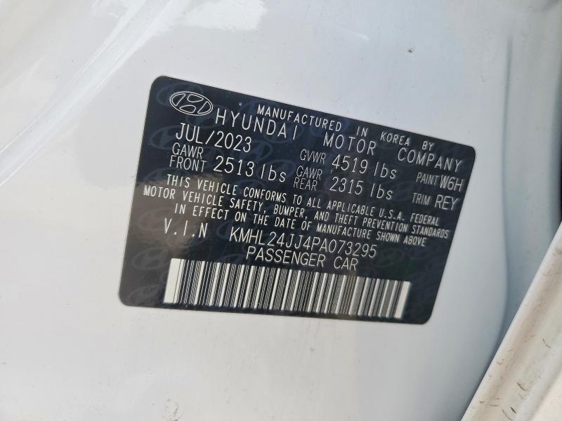 Продажа на аукционе авто 2023 Hyundai Sonata, vin: KMHL24JJ4PA073295, номер лота: 72240895
