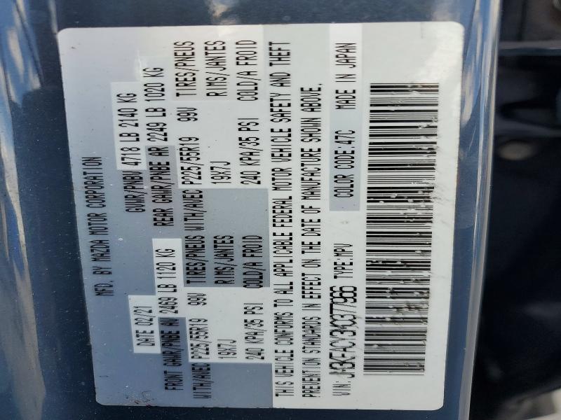 73995935 :رقم المزاد ، JM3KFACY3M0377966 vin ، 2021 Mazda Cx-5 مزاد بيع