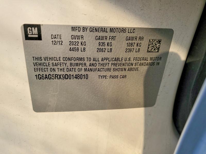 Продаж на аукціоні авто 2013 Cadillac Ats, vin: 1G6AG5RX9D0148010, номер лоту: 97895345