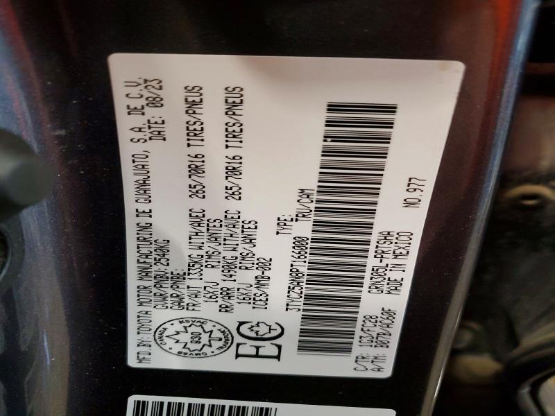 75412825 :رقم المزاد ، 3TYCZ5AN8PT166000 vin ، 2023 Toyota Tacoma مزاد بيع