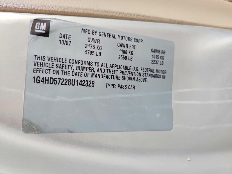 Aukcja sprzedaży 2008 Buick Lucerne Cx, vin: 1G4HD57228U142328, numer aukcji: 72626815