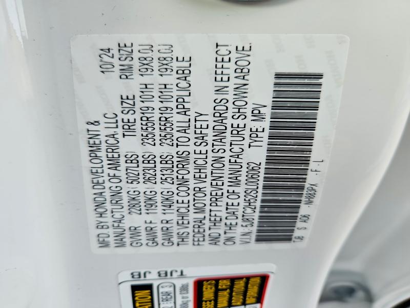 Продаж на аукціоні авто 2025 Acura Rdx, vin: 5J8TC2H52SL006062, номер лоту: 97679725
