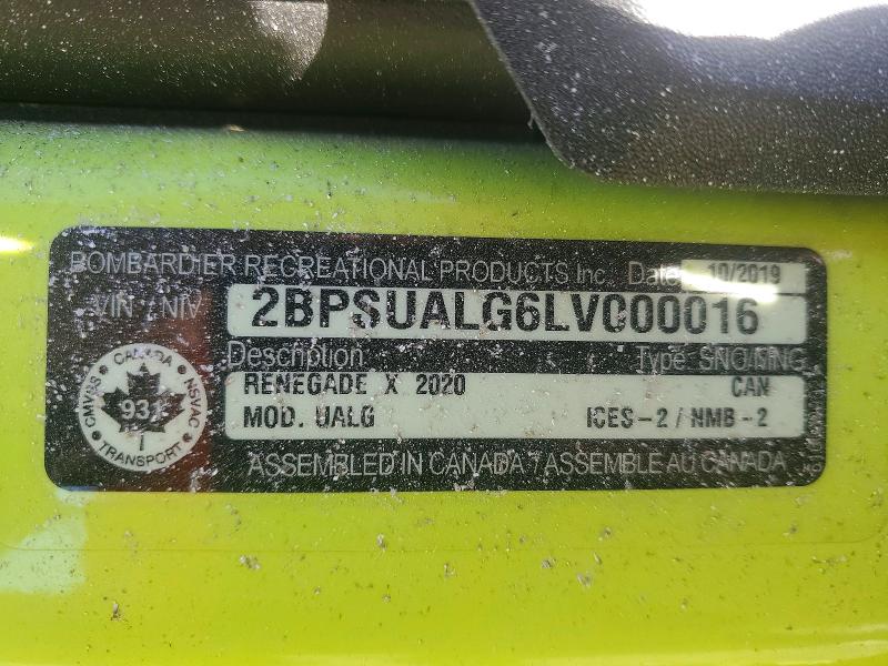 Продаж на аукціоні авто 2020 Ski-doo Summit X85, vin: 2BPSUALG6LV000016, номер лоту: 74658425
