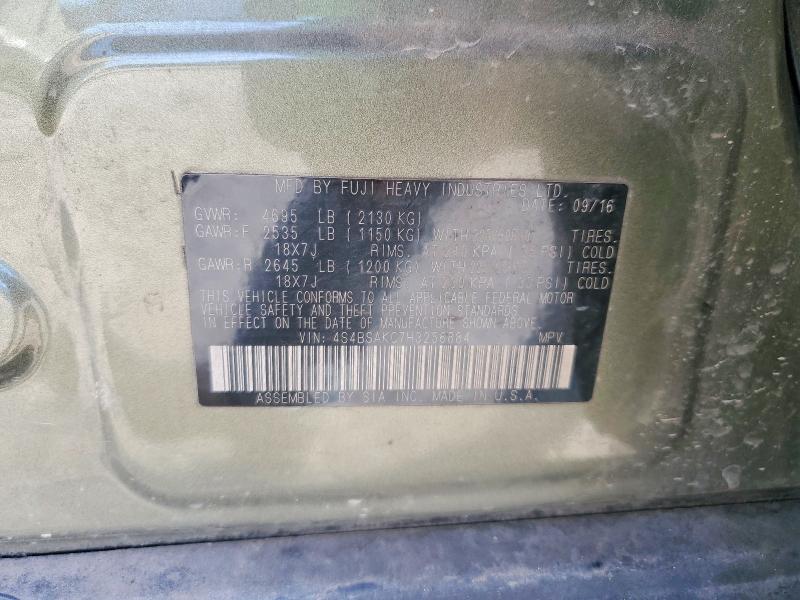 Продаж на аукціоні авто 2017 Subaru Outback, vin: 4S4BSAKC7H3256884, номер лоту: 72782155