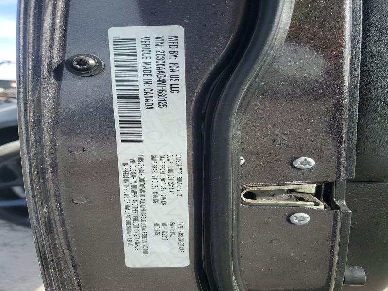 2021 Chrysler 300 Tourin მანქანა იყიდება აუქციონზე, vin: 2C3CCAAG4MH680125, აუქციონის ნომერი: 99543435