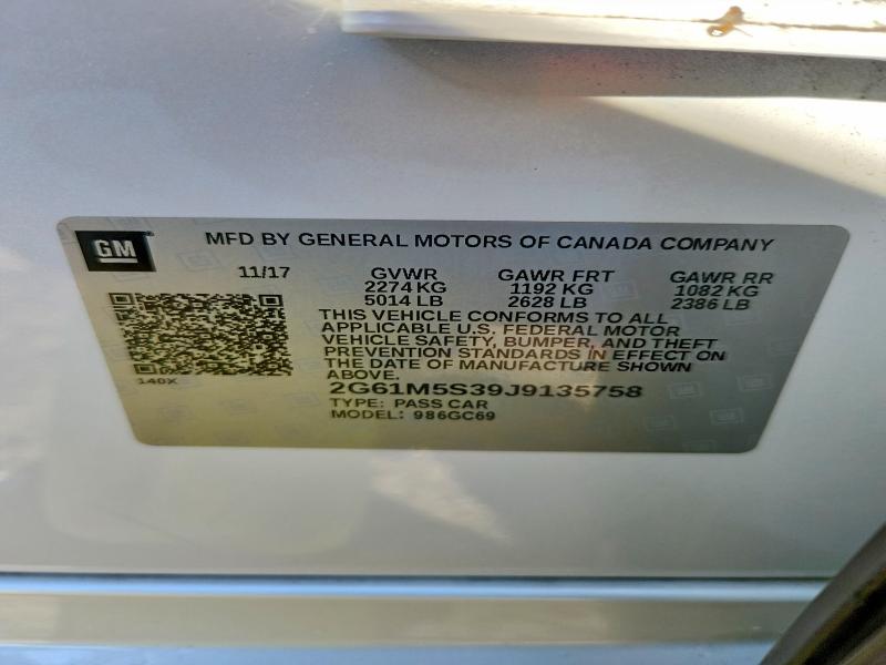 Продаж на аукціоні авто 2018 Cadillac Xts Luxury, vin: 2G61M5S39J9135758, номер лоту: 99567845