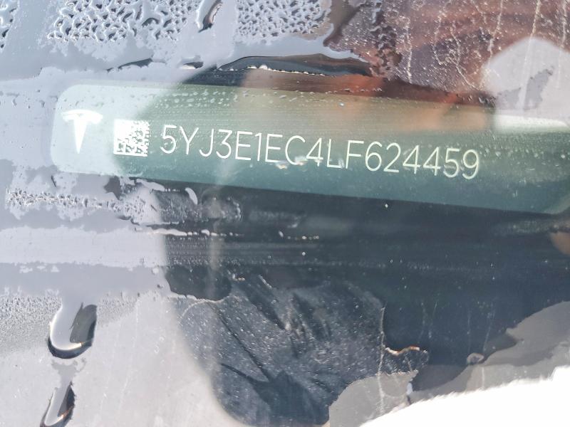 Auction sale of the 2020 Tesla Model 3, vin: 5YJ3E1EC4LF624459, lot number: 74898415