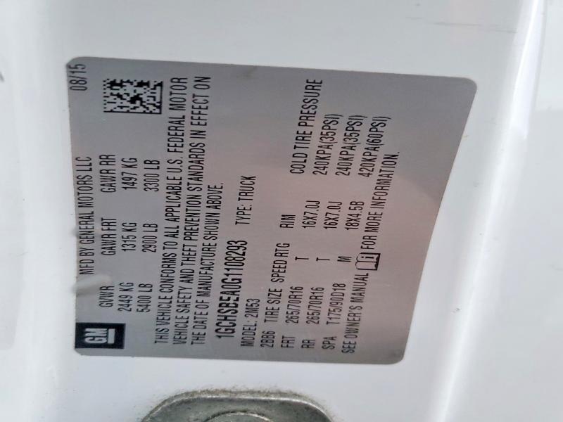 Продаж на аукціоні авто 2016 Chevrolet Colorado, vin: 1GCHSBEA0G1108293, номер лоту: 72268115