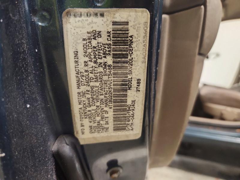 Aukcja sprzedaży 1997 Toyota Camry Ce, vin: 4T1BG22K5VU175466, numer aukcji: 72723835