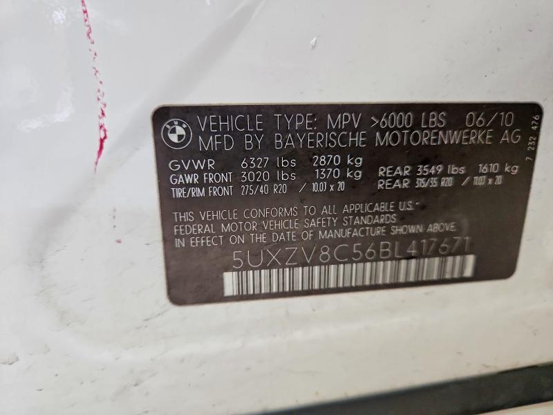 Продаж на аукціоні авто 2011 Bmw X5, vin: 5UXZV8C56BL417671, номер лоту: 74566495