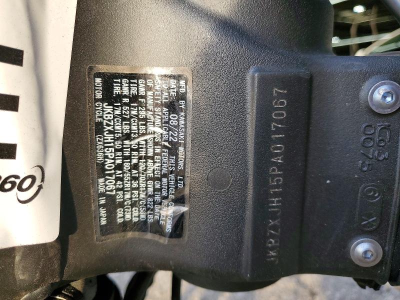 Продажа на аукционе авто 2023 Kawasaki Zx636, vin: JKBZXJH15PA017067, номер лота: 94489765