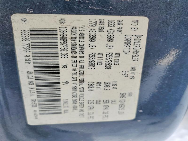 Продажа на аукционе авто 2007 Dodge Durango, vin: 1D8HB48P97F561389, номер лота: 74453945