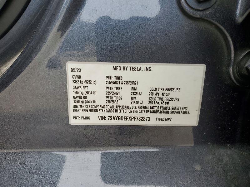 Продажа на аукционе авто 2023 Tesla Model Y, vin: 7SAYGDEFXPF782373, номер лота: 98036335