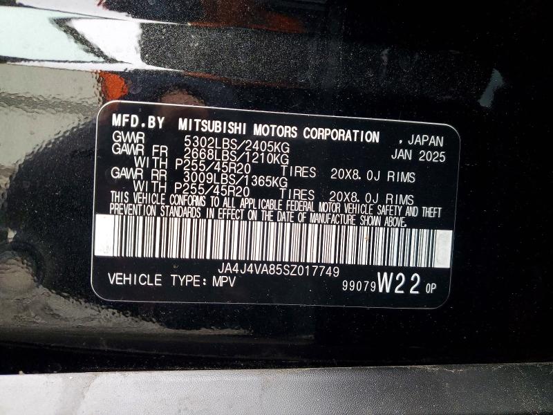 Продаж на аукціоні авто 2025 Mitsubishi Outlander, vin: JA4J4VA85SZ017749, номер лоту: 98436325